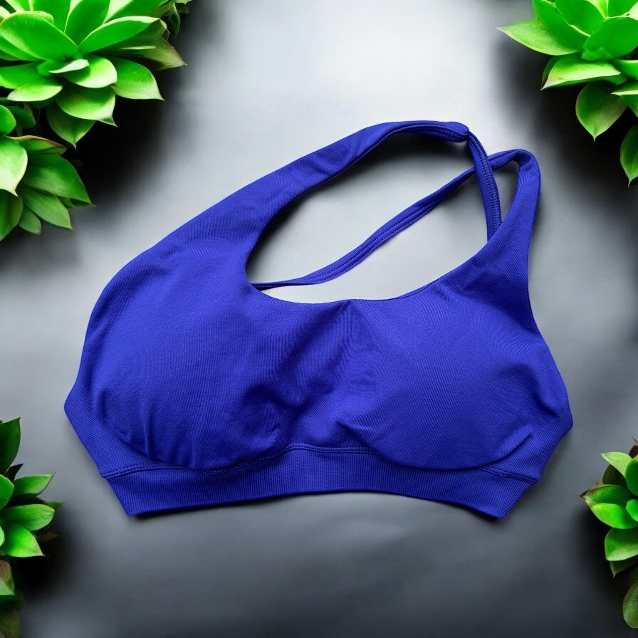 Magenta Purple One Shoulder Bra