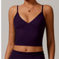 Plum Active V Neck Top