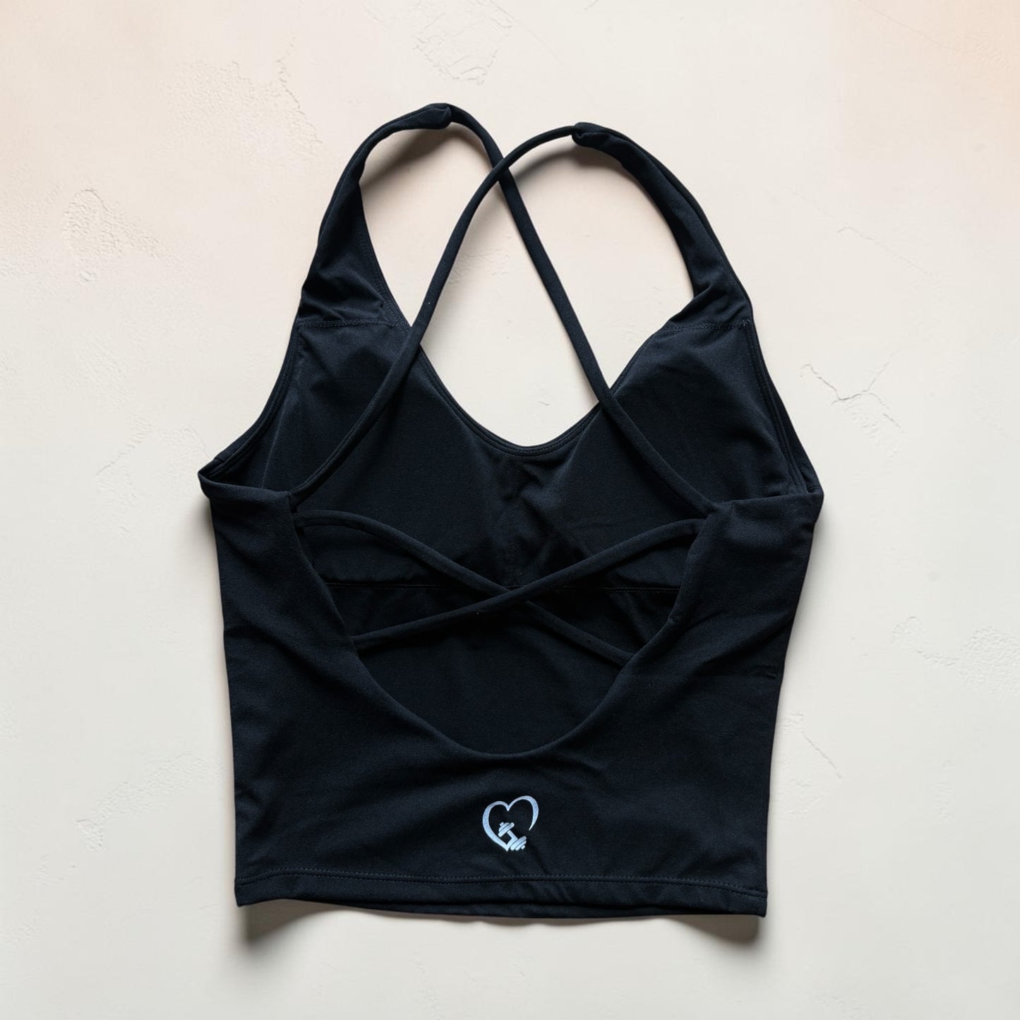 Black Cross back Bra