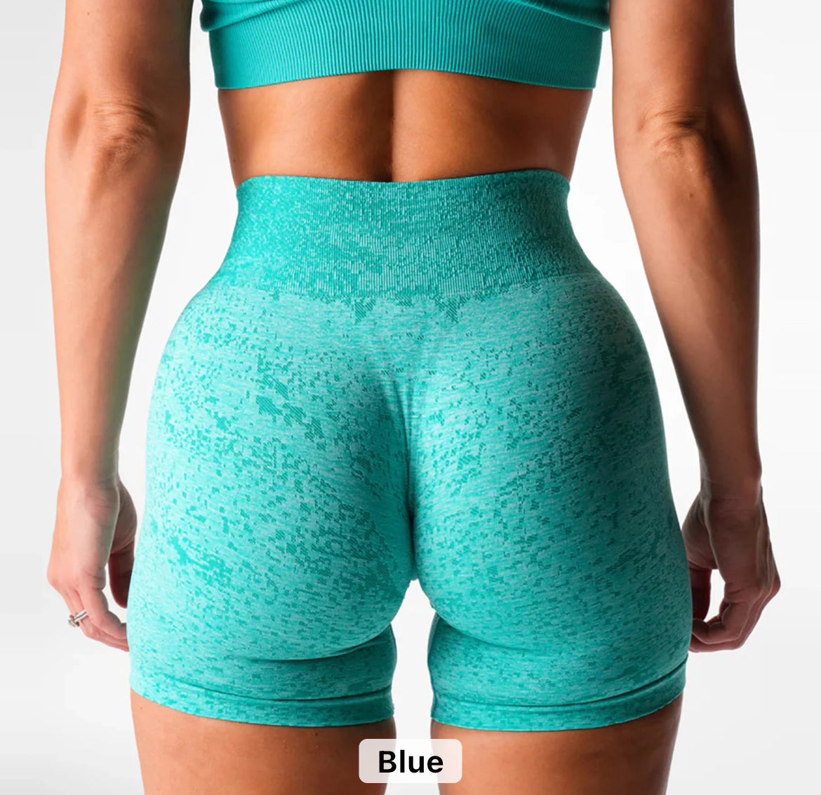 Turquoise Electric Seamless Shorts