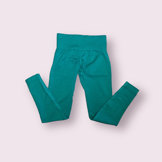 Teal Blue Contour Seamless Leggings