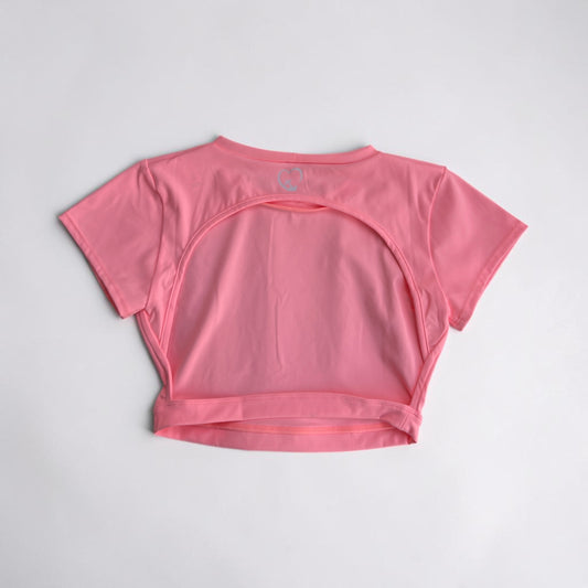 Open Back Pink Top