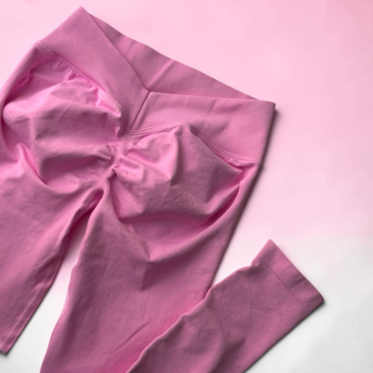 Baby Pink Scrunch Leggings