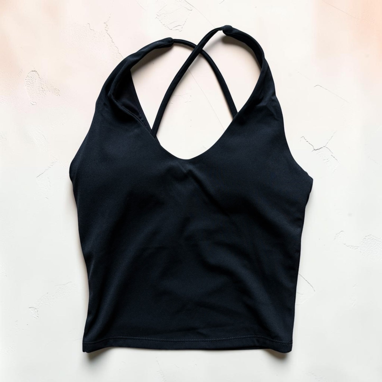 Black Cross back Bra