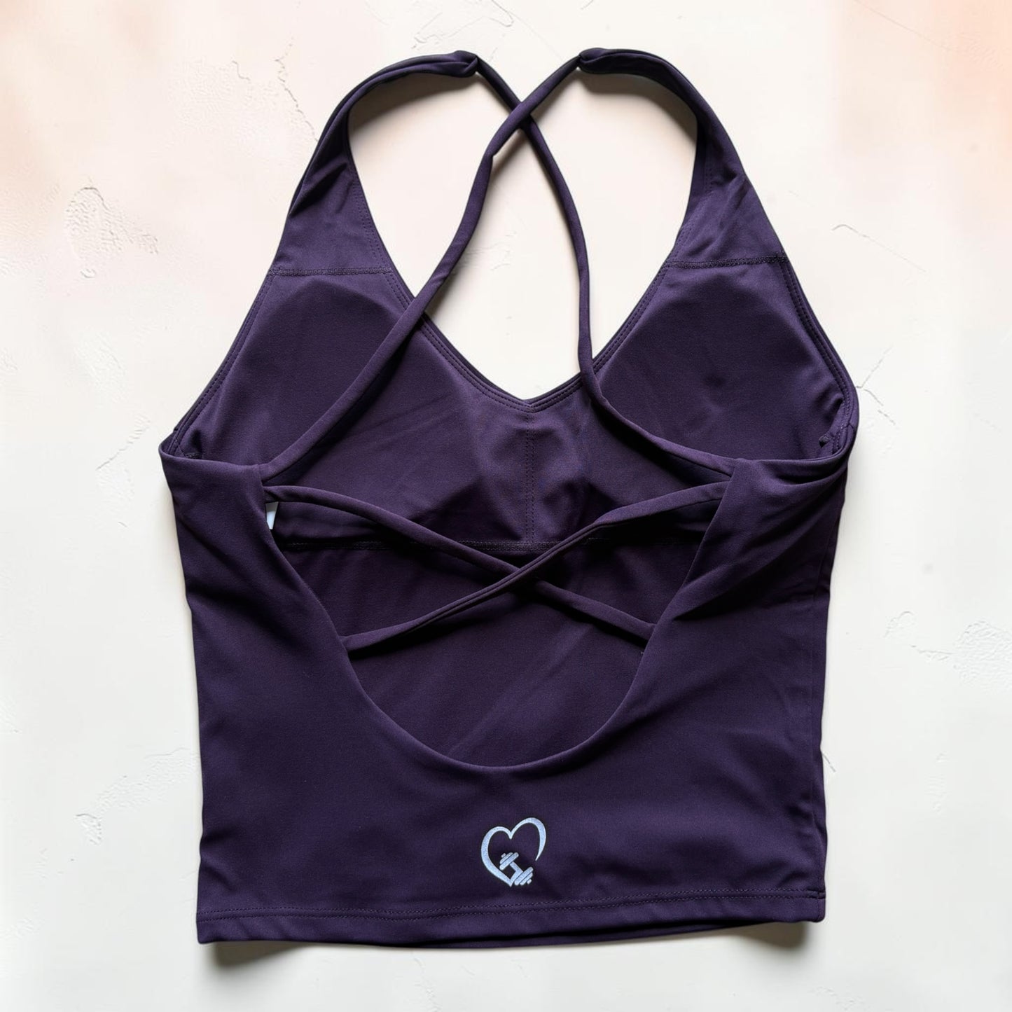 Purple Cross back Bra