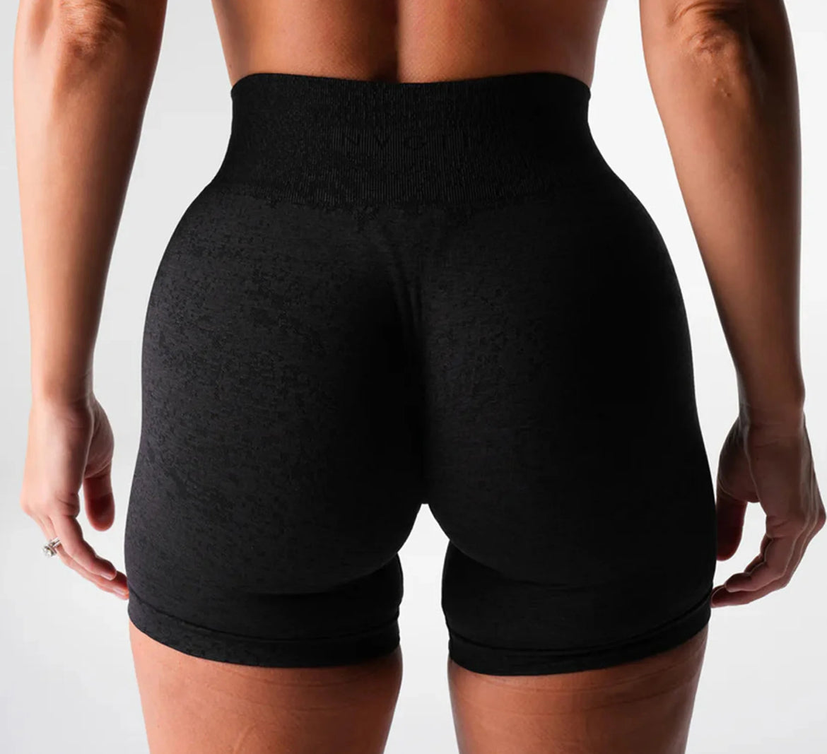 Black Electric Seamless Shorts