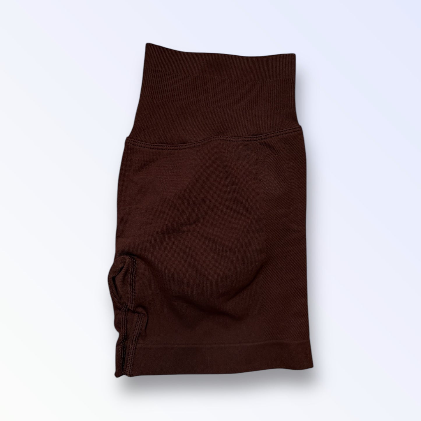 Coffee Brown Scrunch Shorts