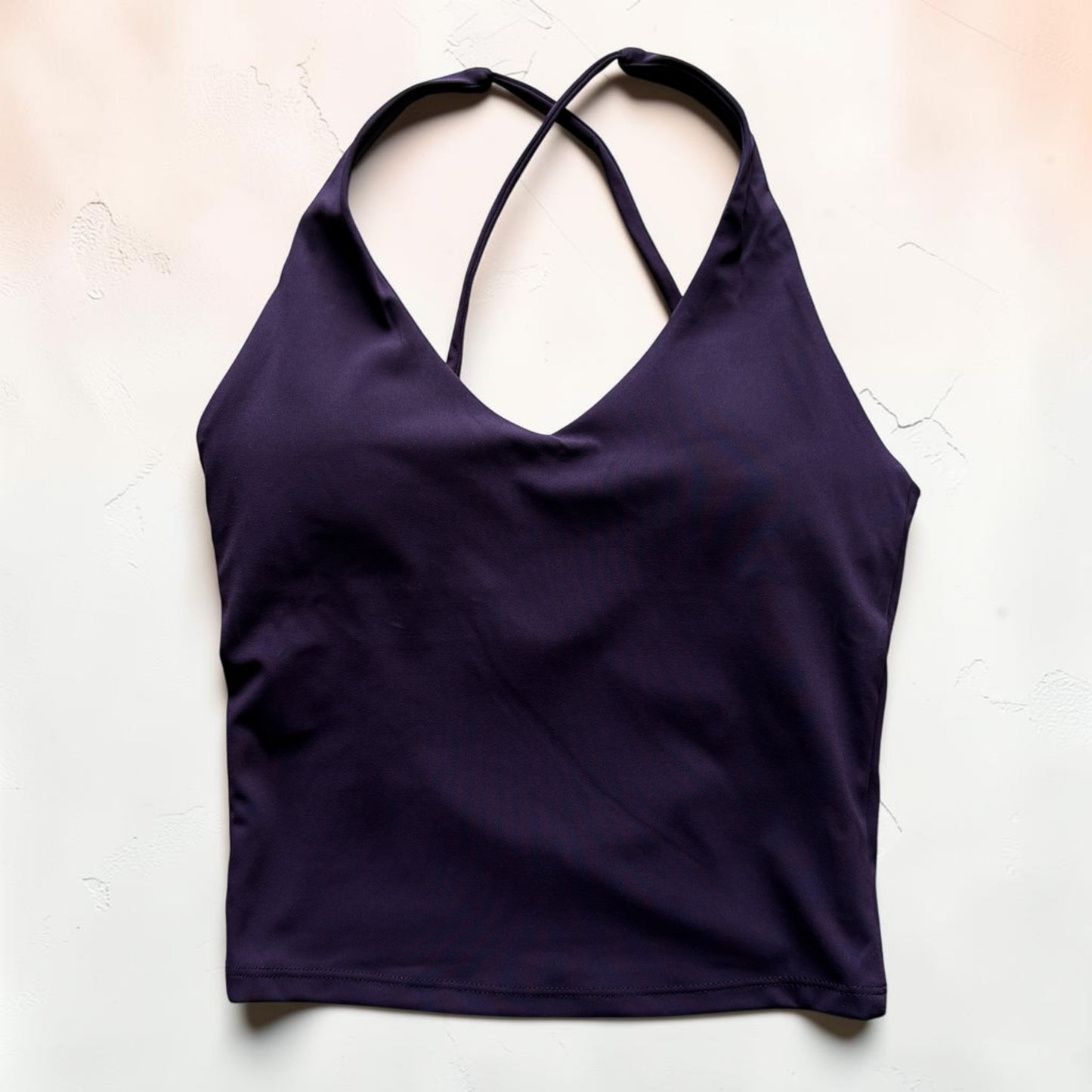 Purple Cross back Bra