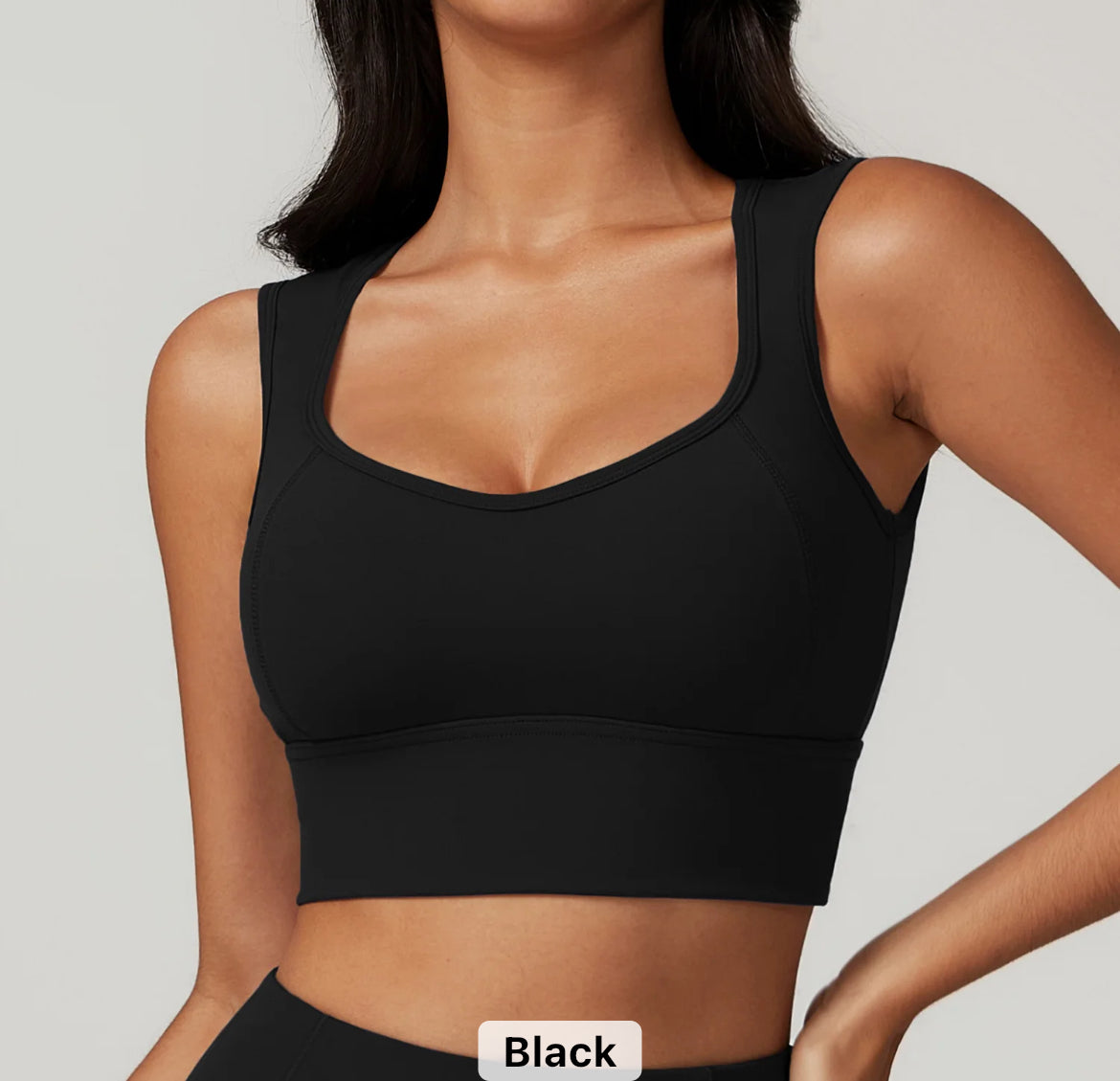 Black Deluxe Sports Bra