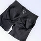 Charcoal Grey Scrunch Shorts