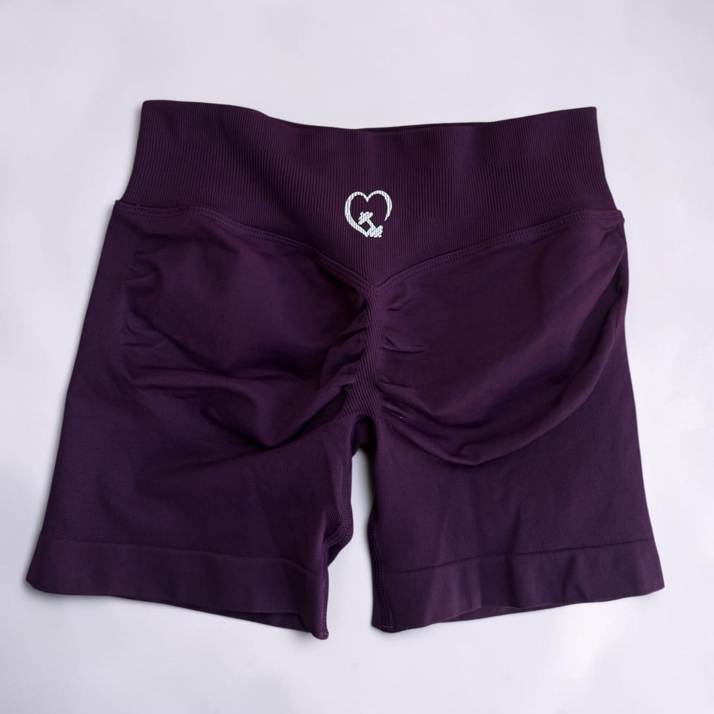 Dark Plum Scrunch Shorts