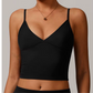 Black Active V Neck Top