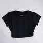 Open Back Black Top